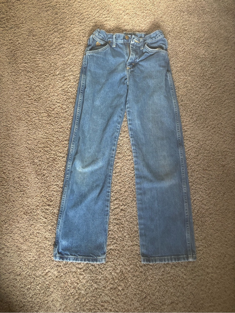 Wrangler Kids Blue Denim Straight-Leg Jeans